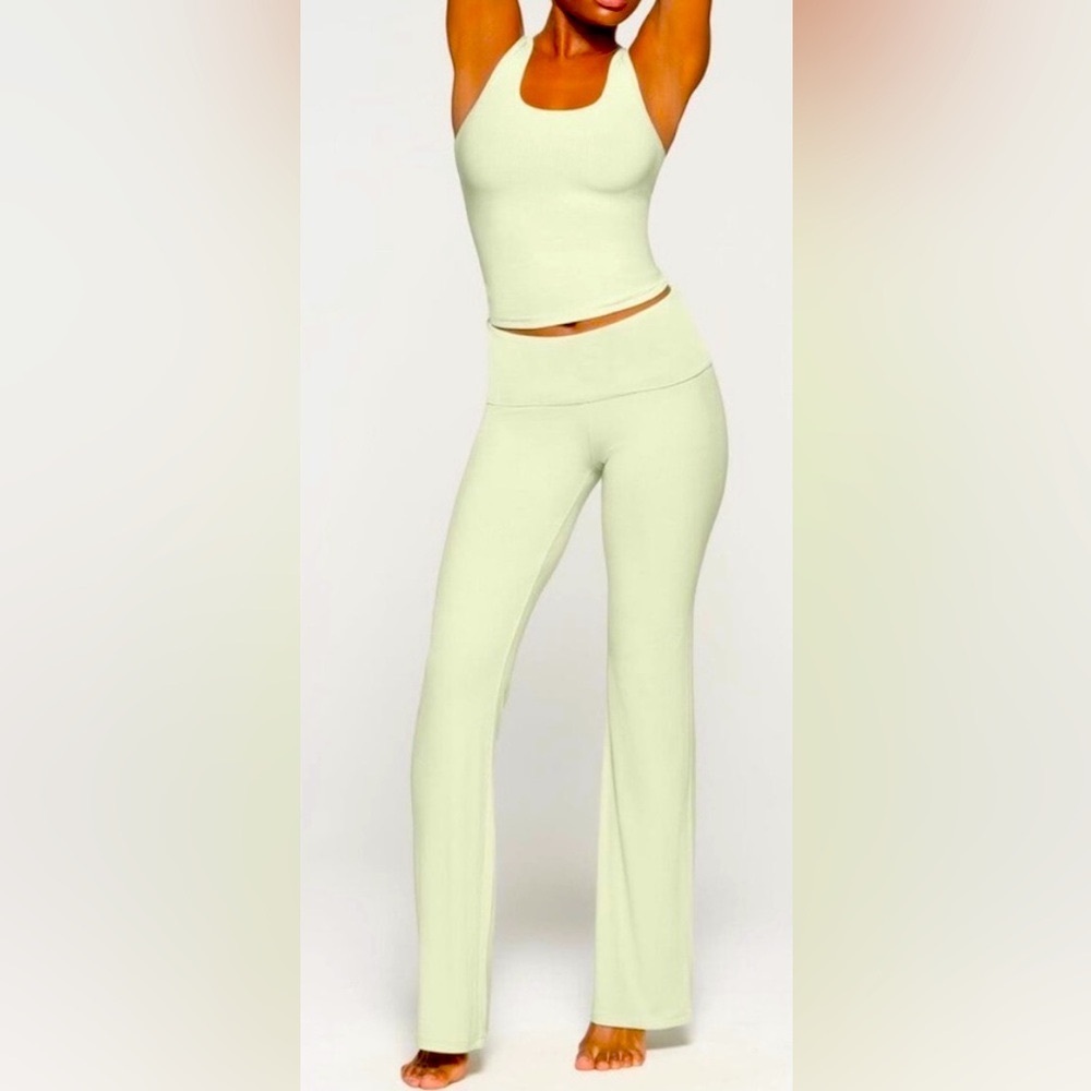 Skims soft lounge fold over pant size xs color honeydew